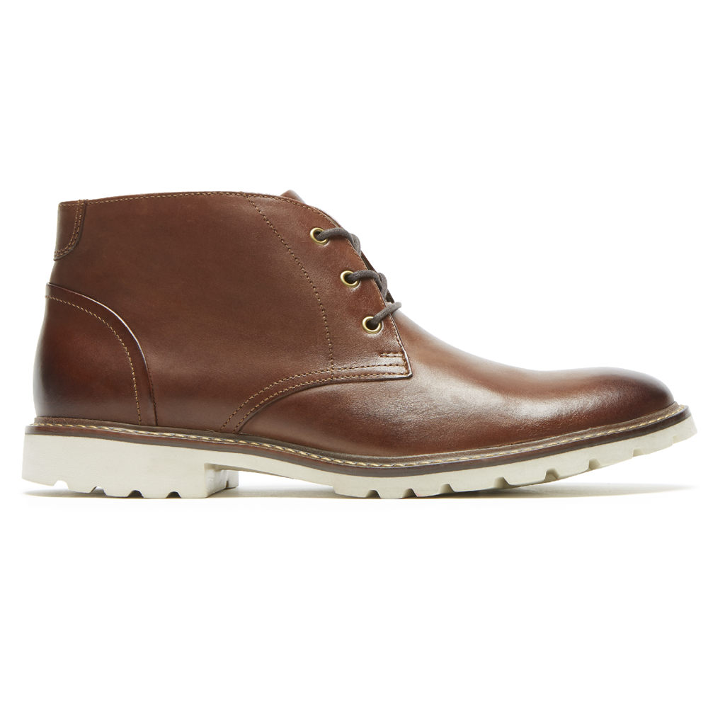 Rockport Mens Boots Brown - Sharp & Ready Chukka - UK 871-AKGYQB